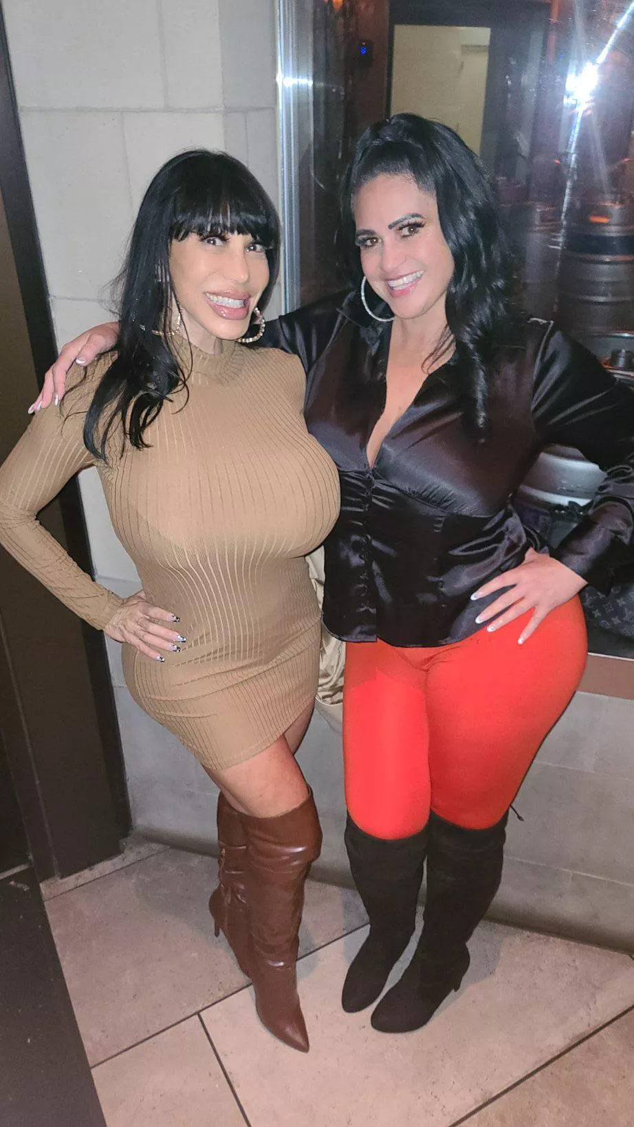 She really cant keep those whore knockers contained!