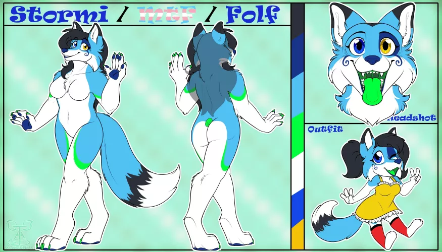 Stormi Folf Ref Sheet [Art by Troll_Artistry]