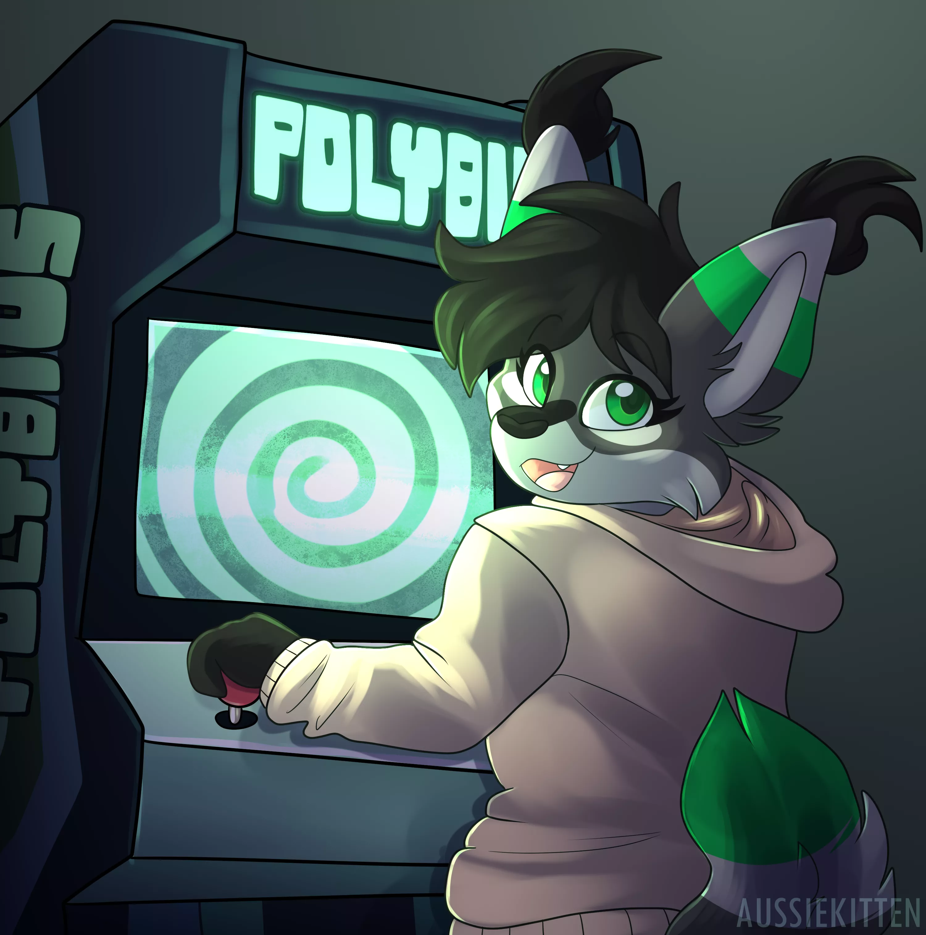 🎵You can't see me behind the screen🎵 [Art by me | Comm for @ChozoFS]