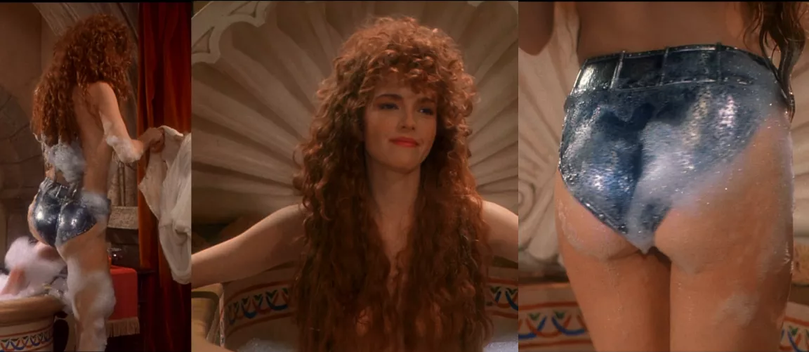 (1993) Amy Yasbeck my 1st celeb crush from Robin Hood: Men in Tights (She was also in the Mask)