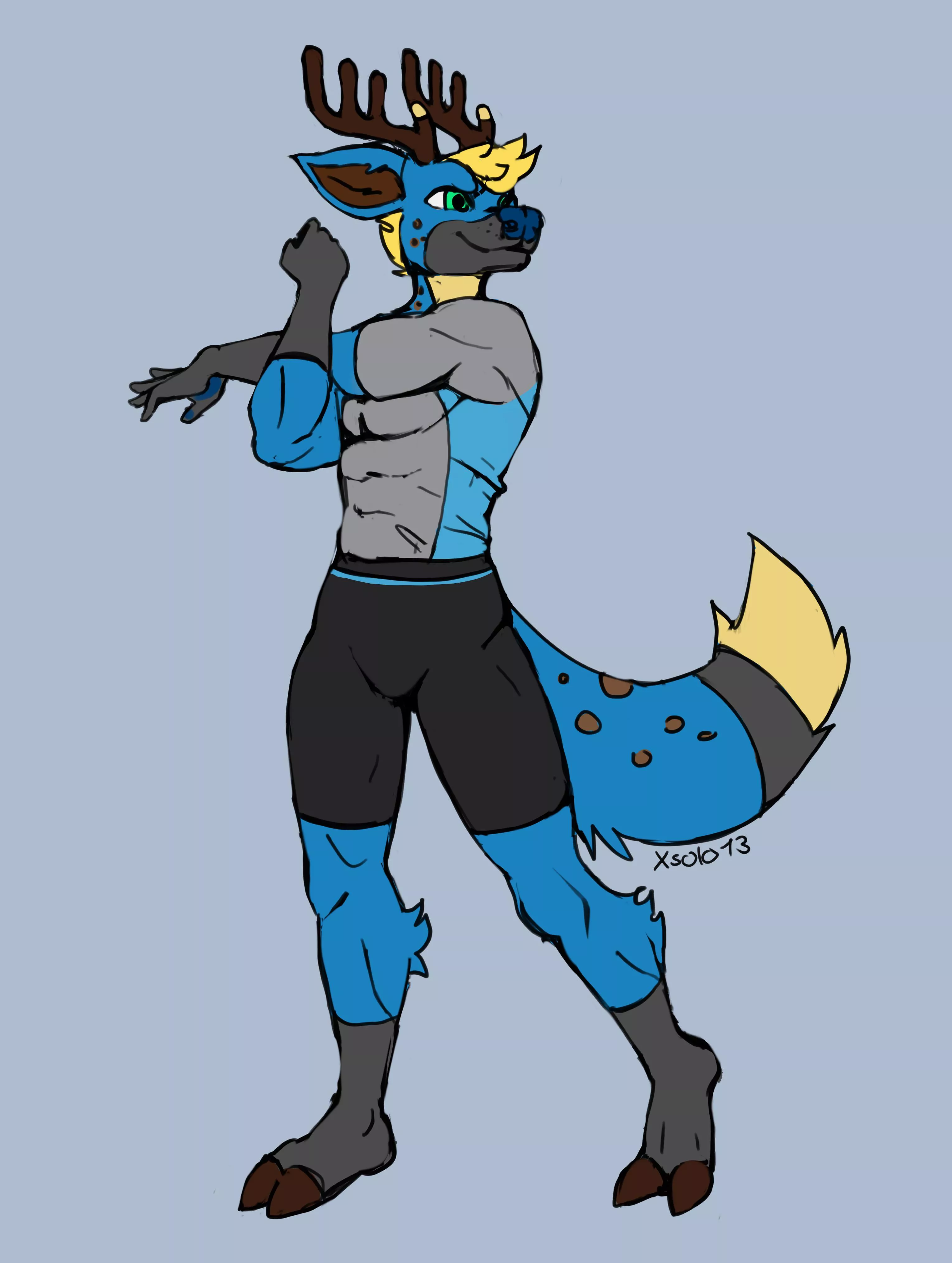 20€ colored sketch commission I did for kashrileydeer! ^^ I’m open for commissions if anyone is interested :>