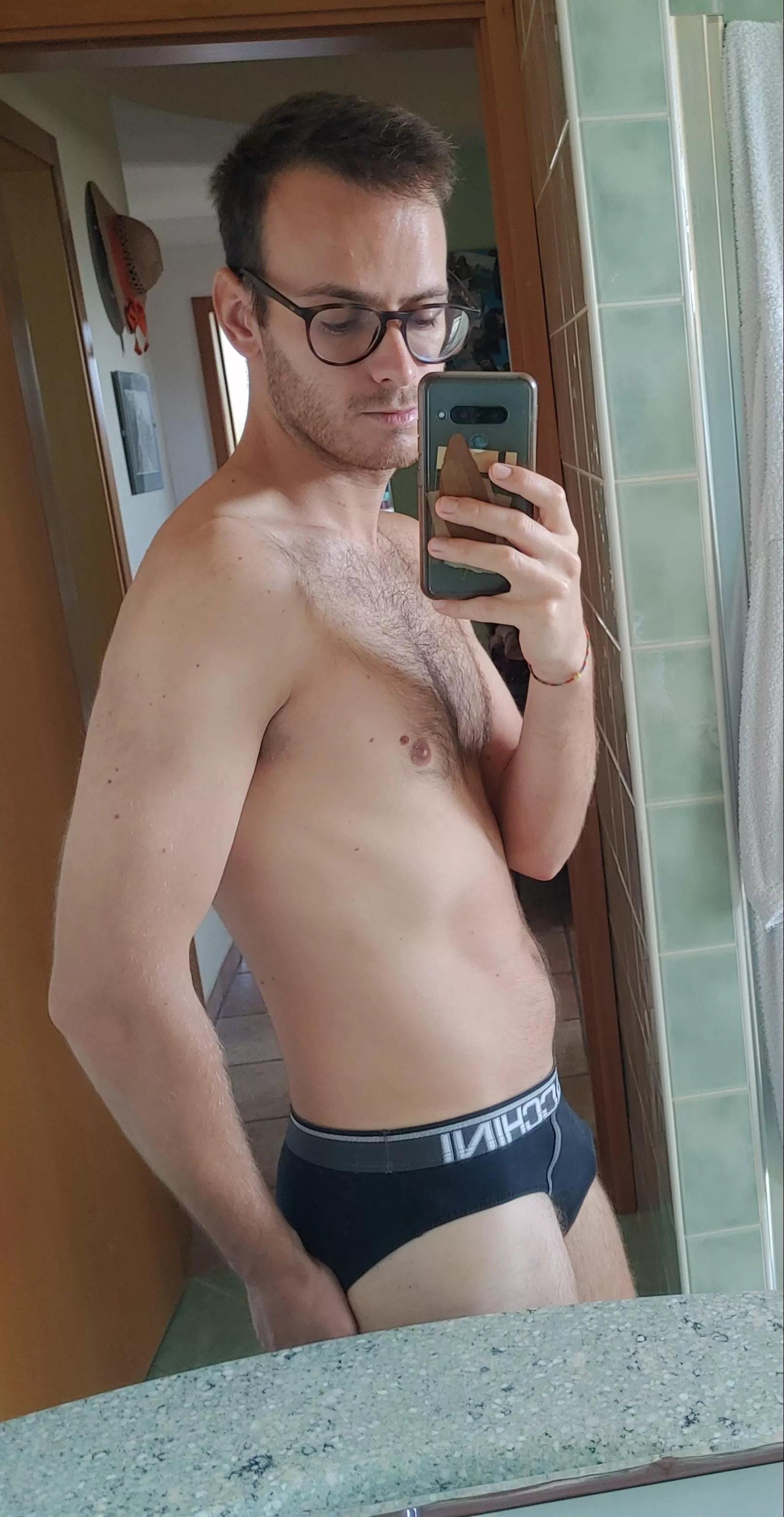 [24] I still don't know if I prefer wearing boxers or briefs