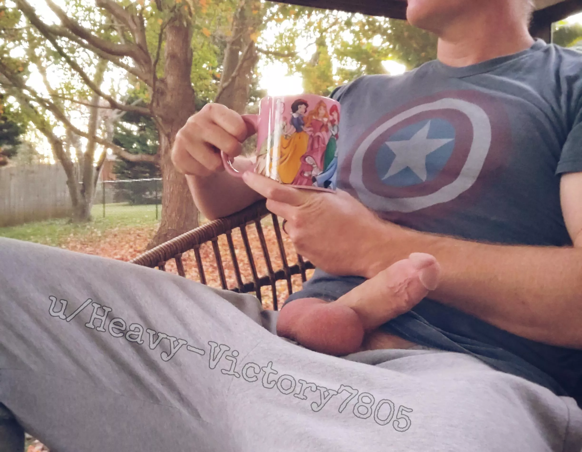 (36) Leaving little to the imagination during grey sweatpants season.