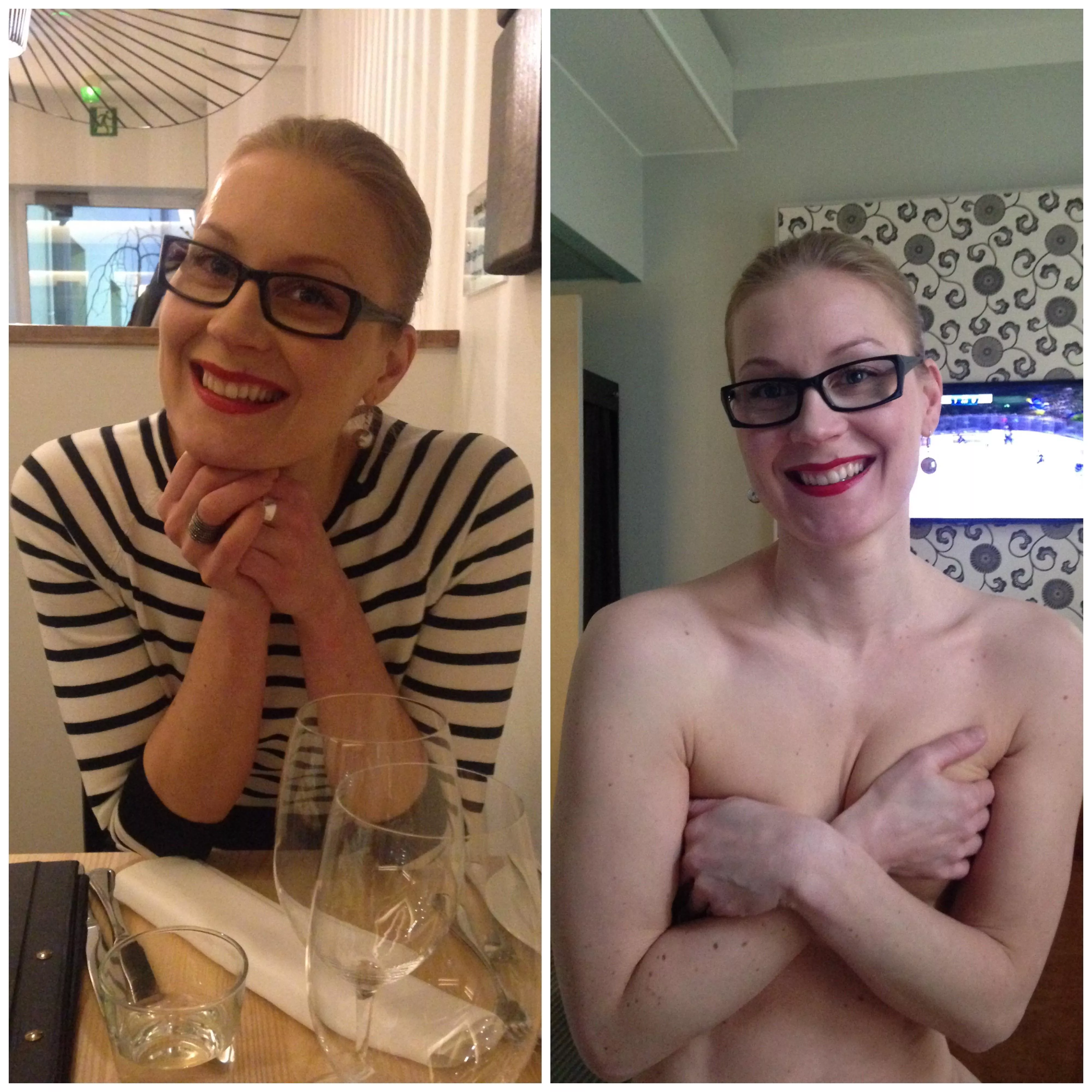 44 year old milf, before dinner and after dinner