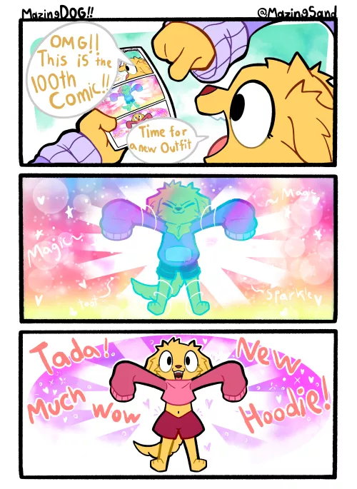 A MazingDOG COMIC!!!!!! “The 100th Comic” (Art by ME)