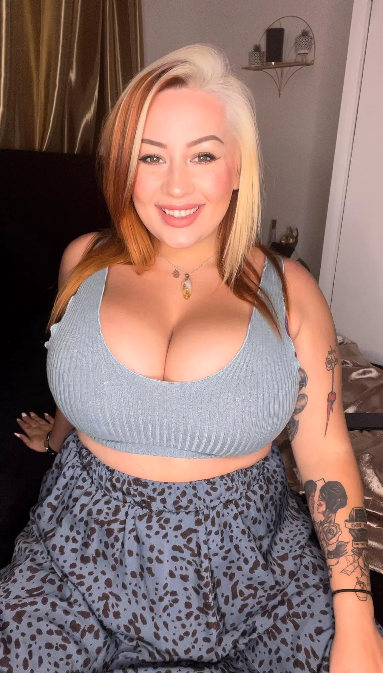 A very tight crop top!