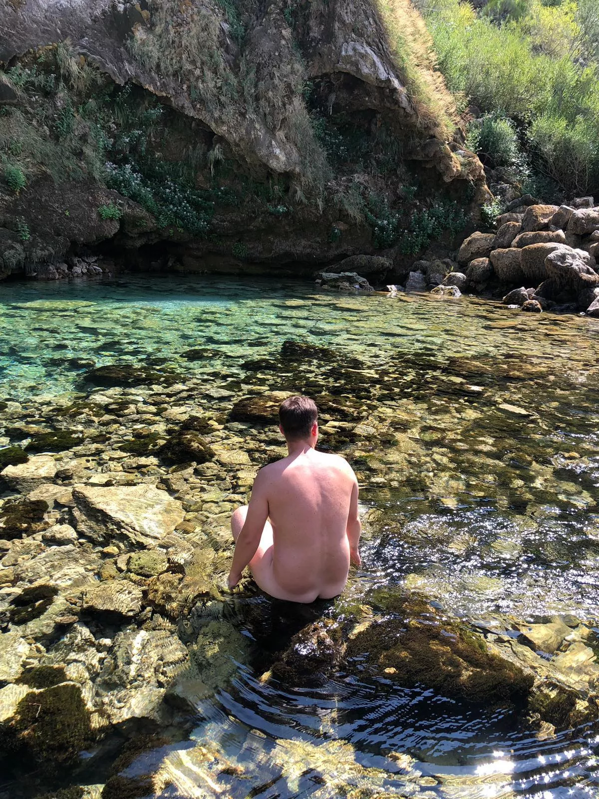 alone at the small lake