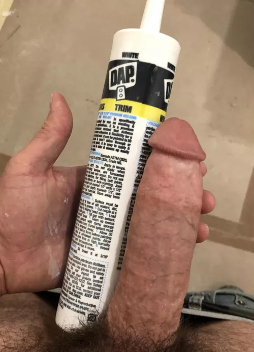 As thick as a tube of cock?