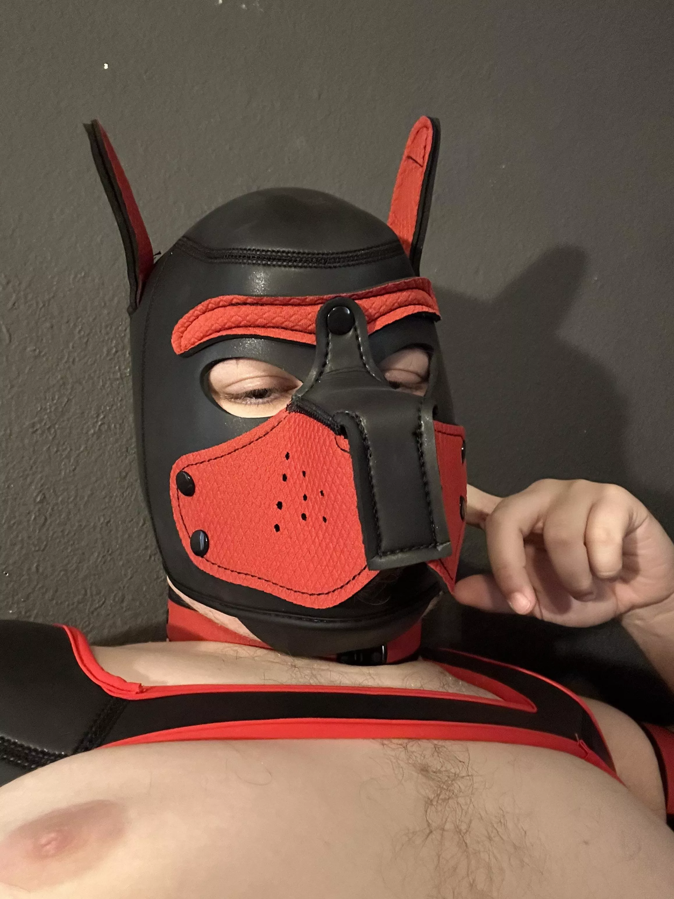 By the count of 3 I want you between my legs pup.