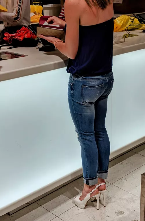 Candid pic of my wife out shopping (and yes, she knows I took the picture)