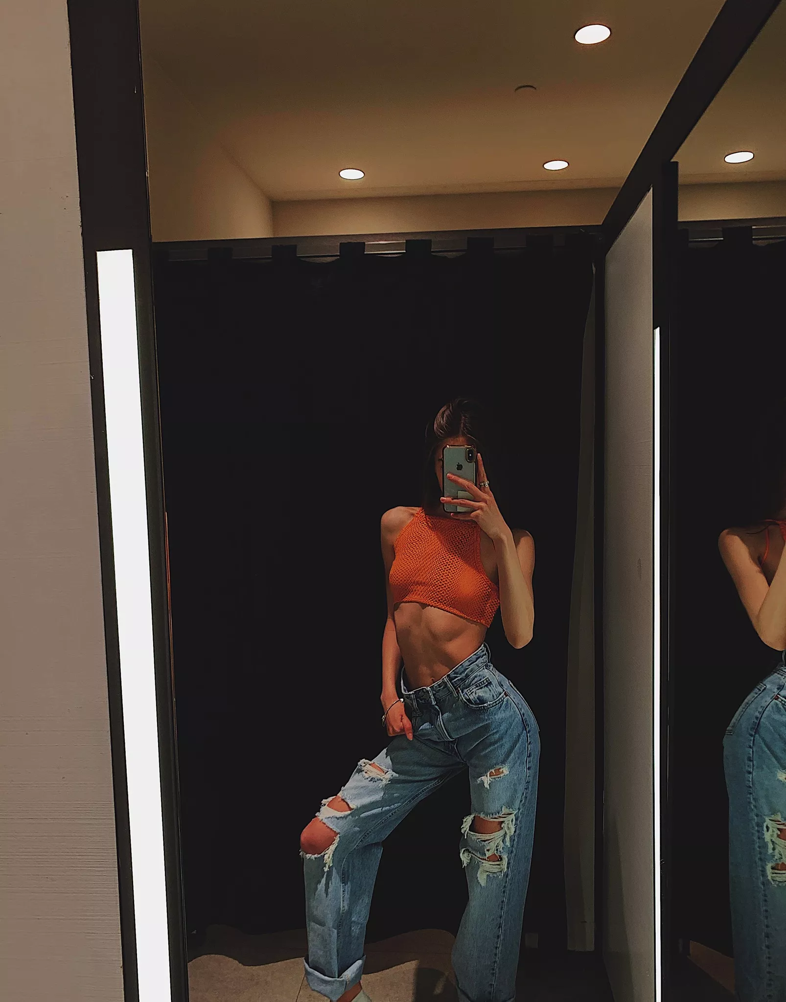 Changing room selfie