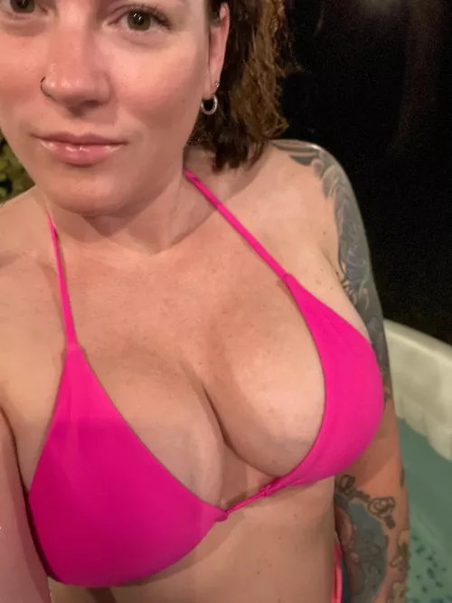 Come join me in the hot tub while my husband is asleep