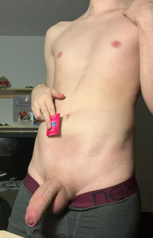Condom or no? Either way, I’m getting my usage out of your gorgeous body