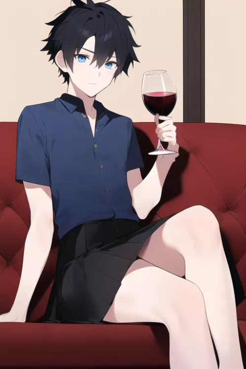 Drinking wine