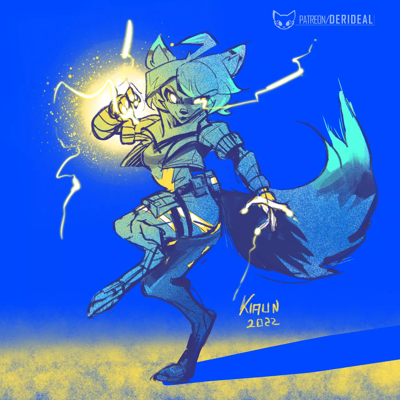 Electric vixen (art by me)