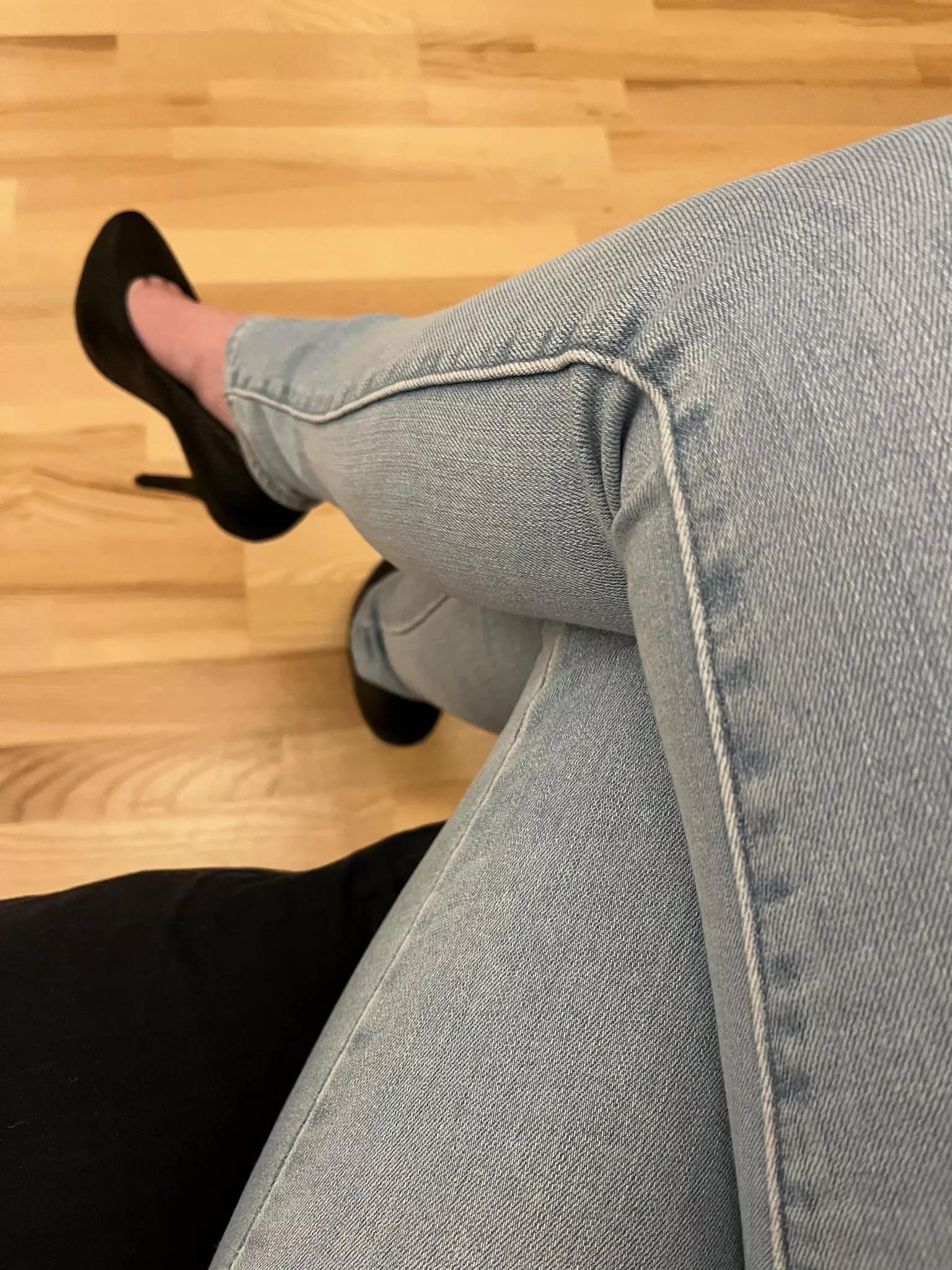 Fetish for jeans and heels?!