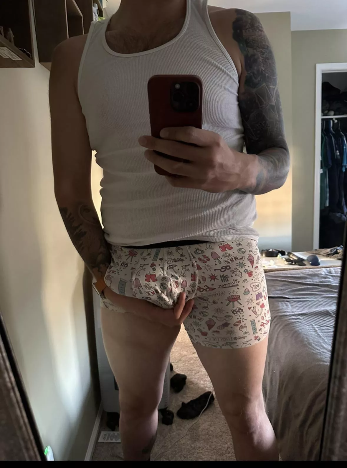 First thing after work is edging