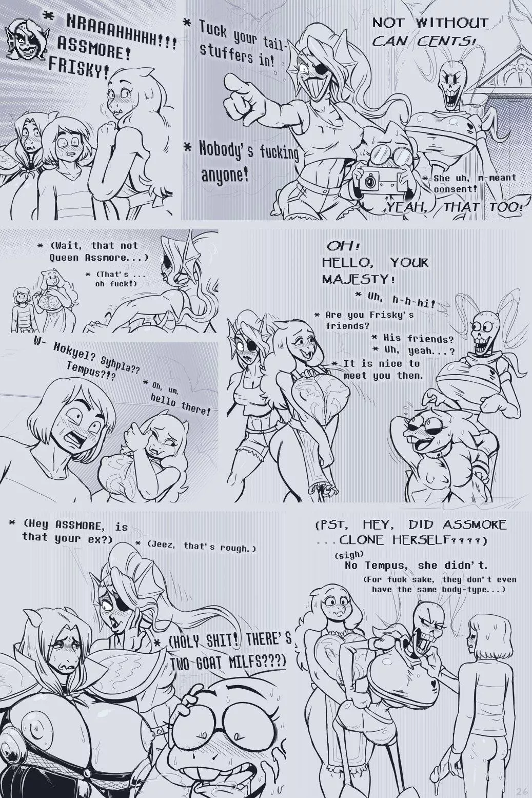 [Frisk, Papyrus, Toriel, Asgore, Undyne, Alphys] Under(her)tail Part 8 Page 26