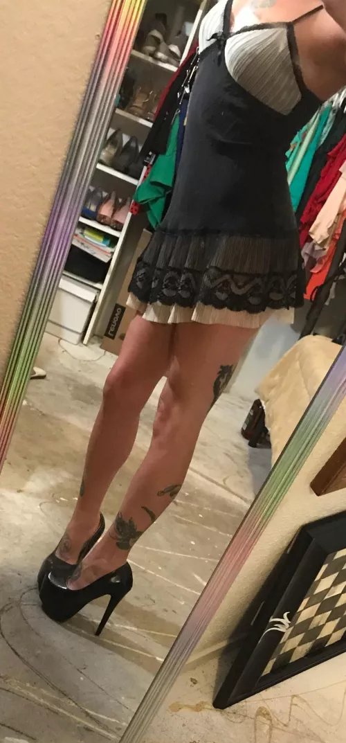 Getting ready to go out.