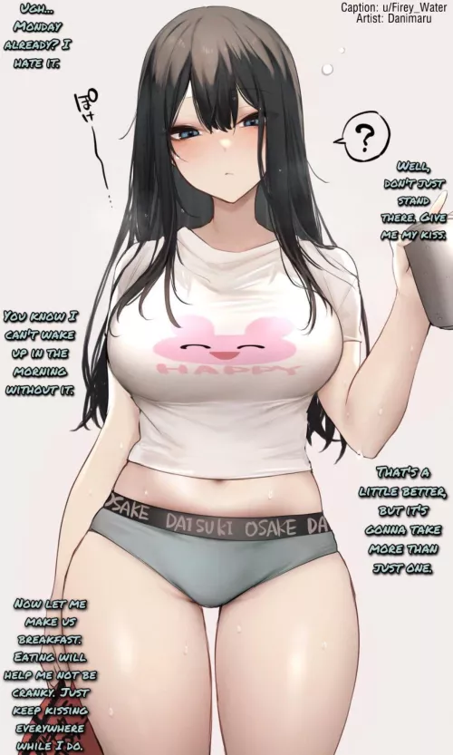 Good morning kisses. [Gender Neutral POV] [Sleepy] [Wholesome]