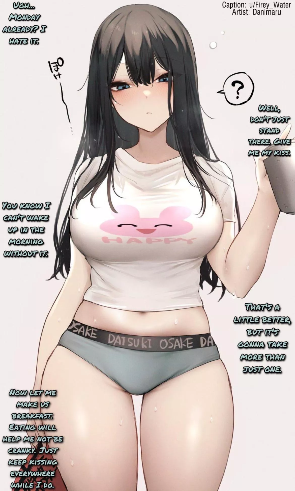 Good morning kisses. [Gender Neutral POV] [Sleepy] [Wholesome]