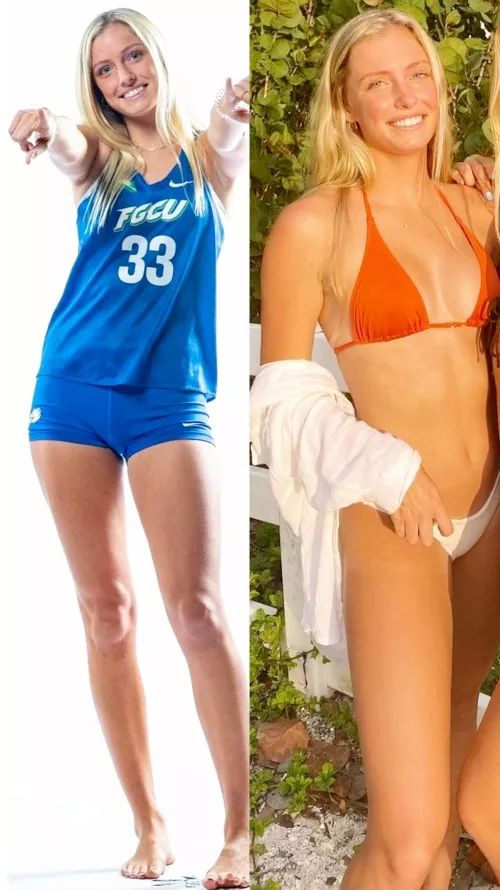 In uniform vs at beach