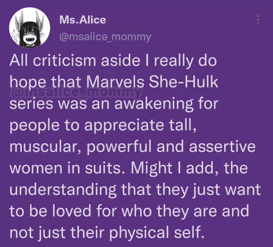 Just my thoughts on this, she was relatable on a certian deep level imo