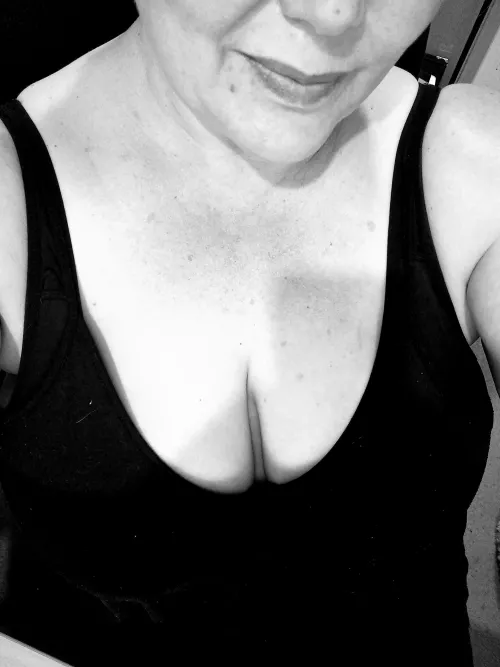 just some cleavage...nothing wild