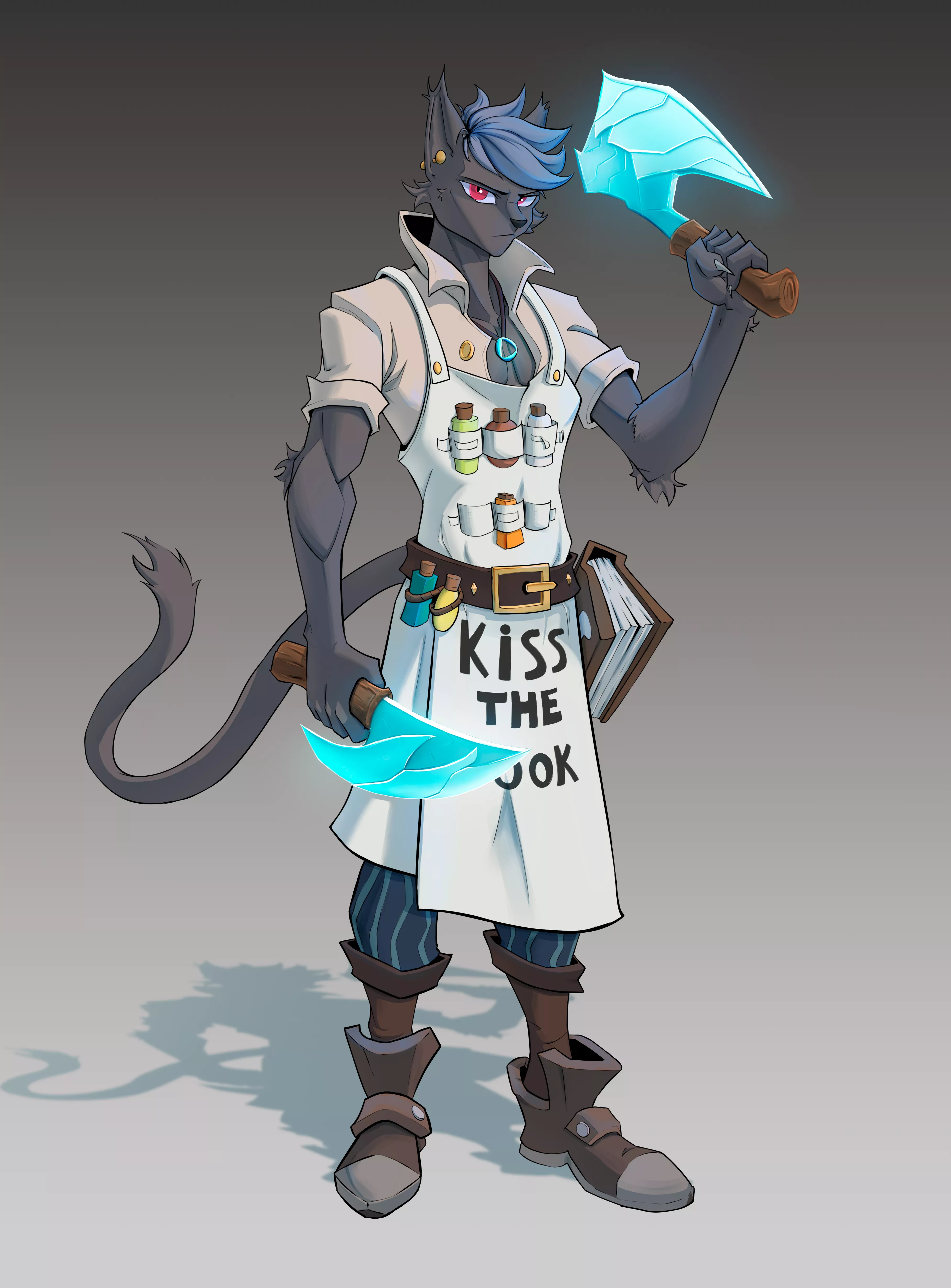 Meet Santhur, The Heart Pirates' cook🍖! Do you want me to draw your fursona as a member? (art by me)