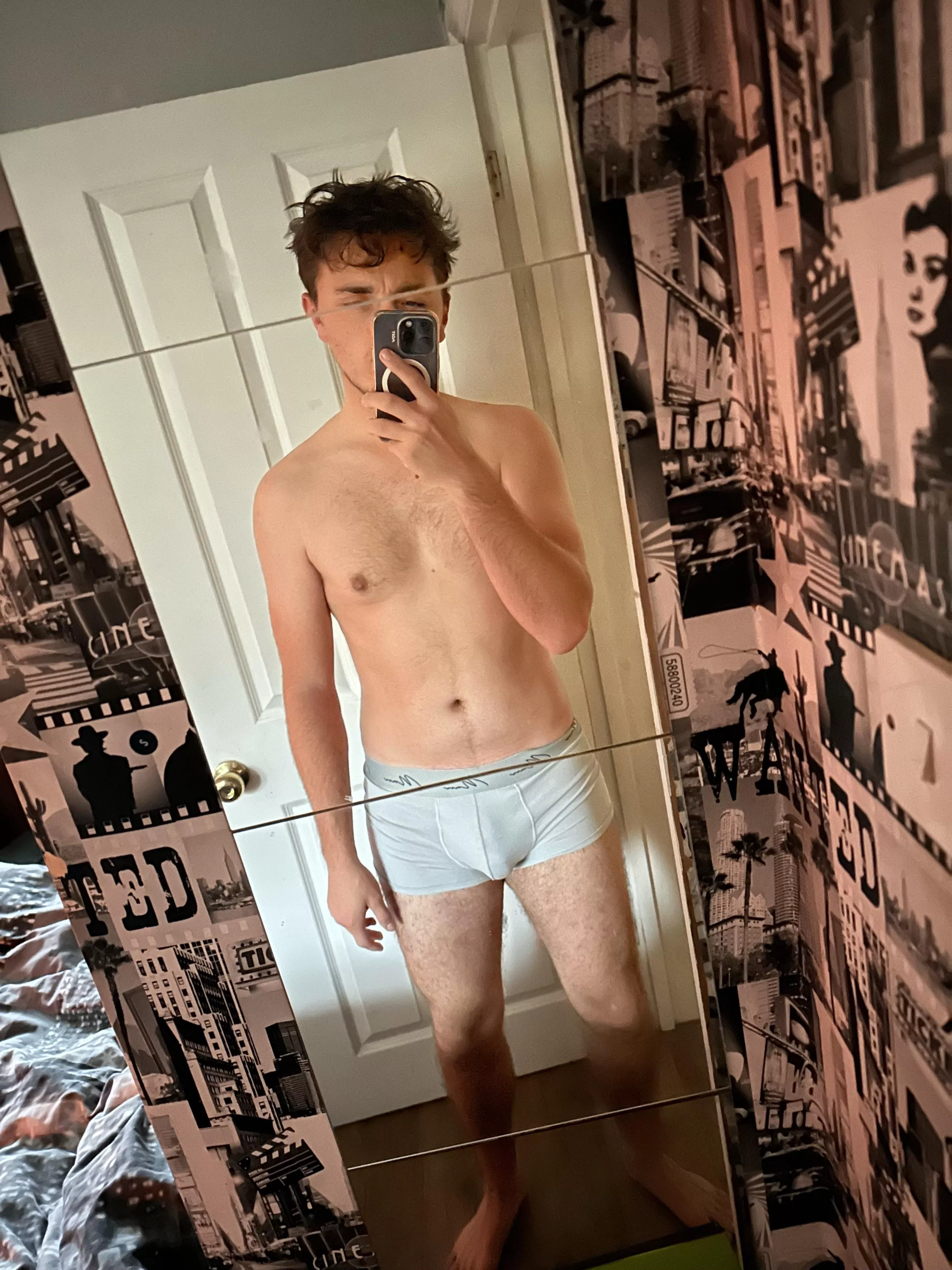 My soft cock outline in standard boxer briefs.