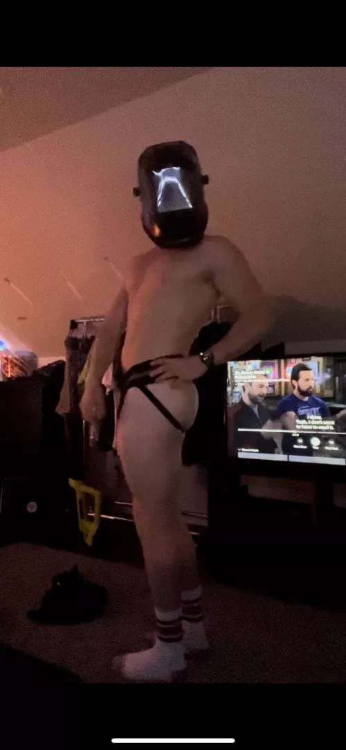 my stripper persona (yes i am actually a welder)