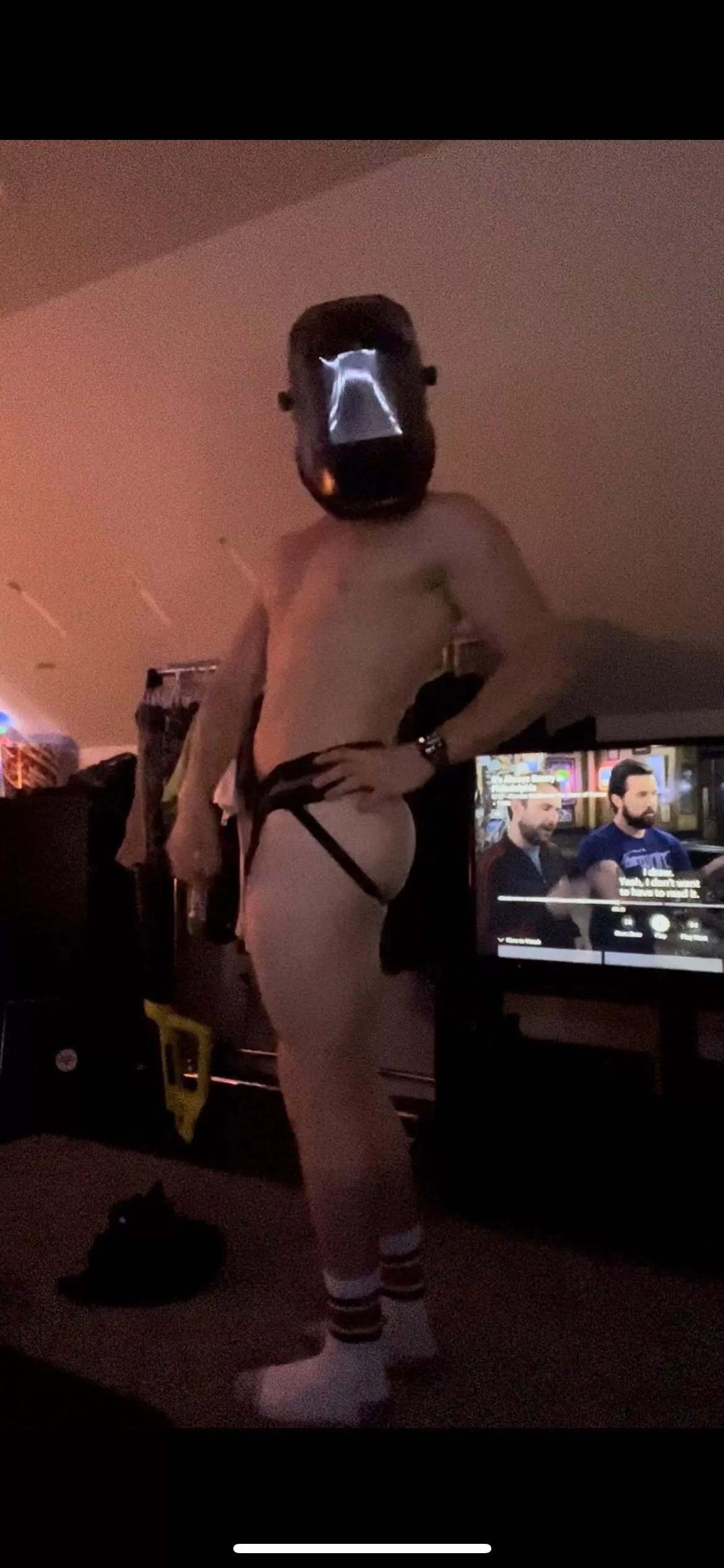 my stripper persona (yes i am actually a welder)