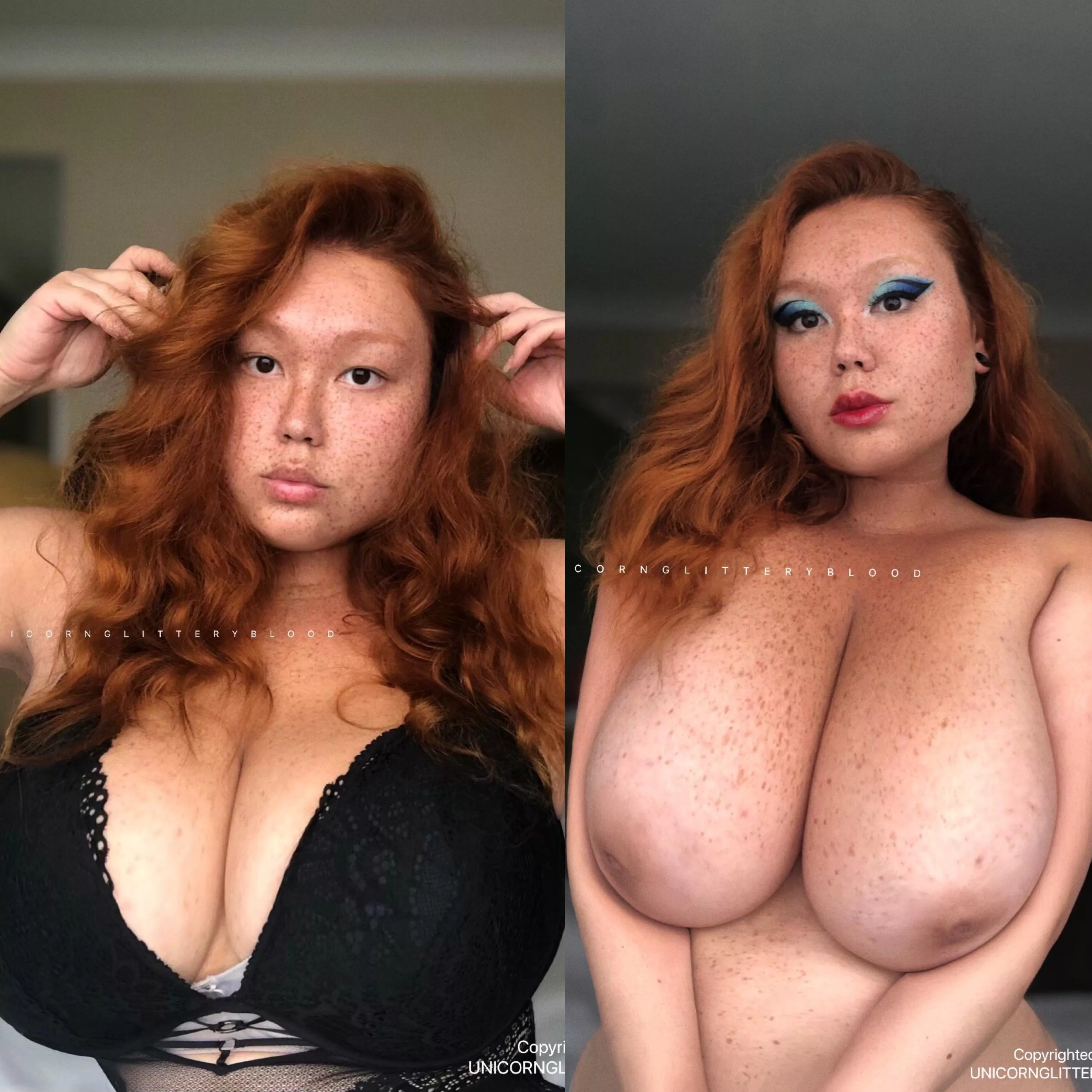 [OC] natural vs makeup, which do you prefer?