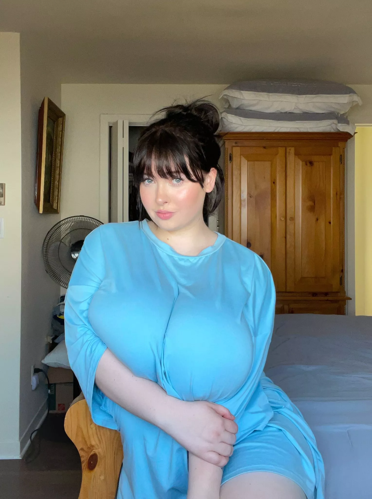 Over-sized clothing didnt stand a chance!