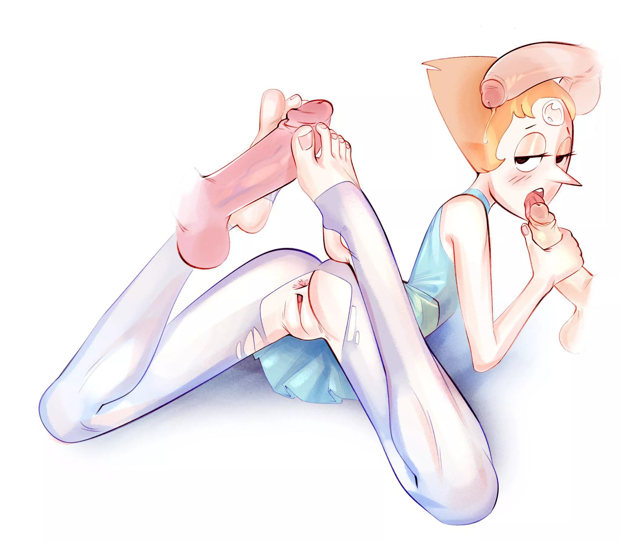Pearl cant help but serve (XU53R) [Steven Universe]