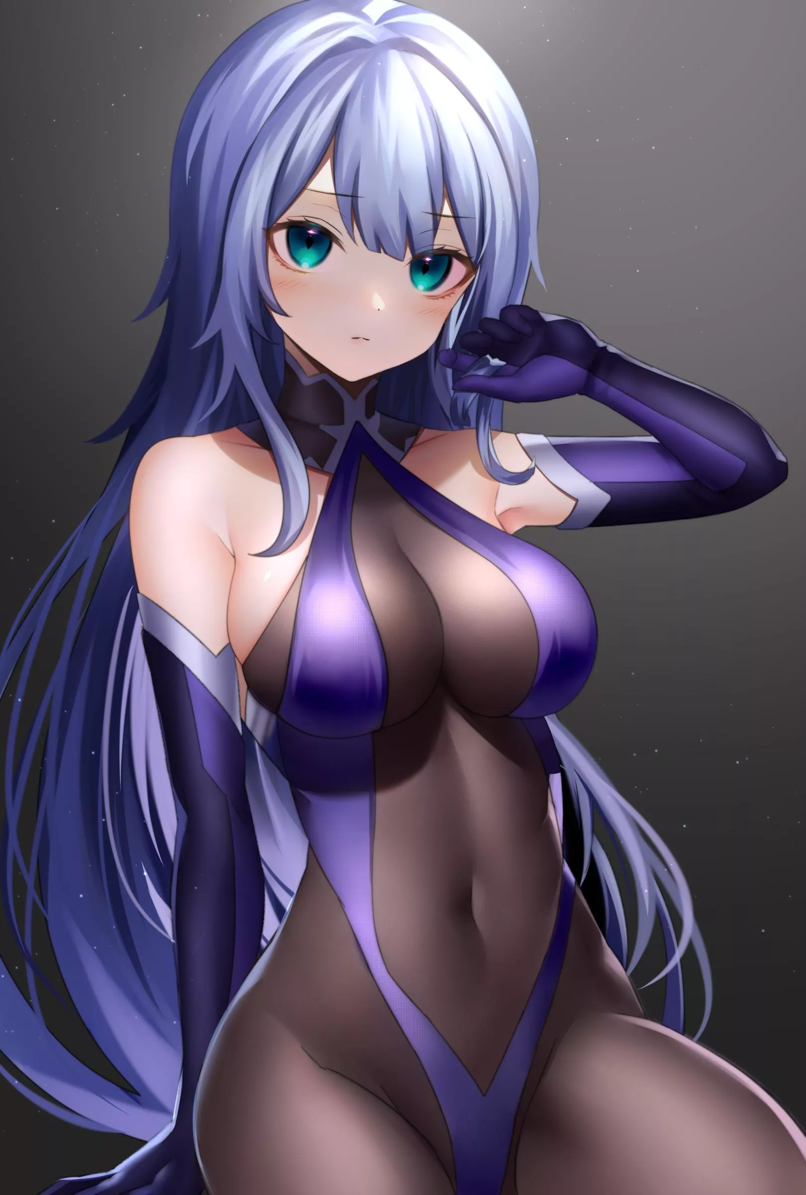 Purple Gloves & Bodystocking