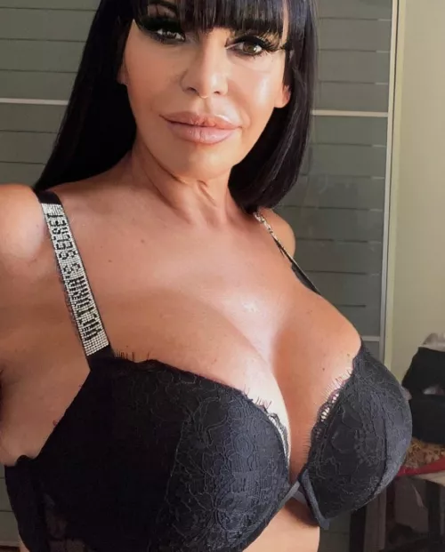 she's crazy! just like to go tight everyday on her bra