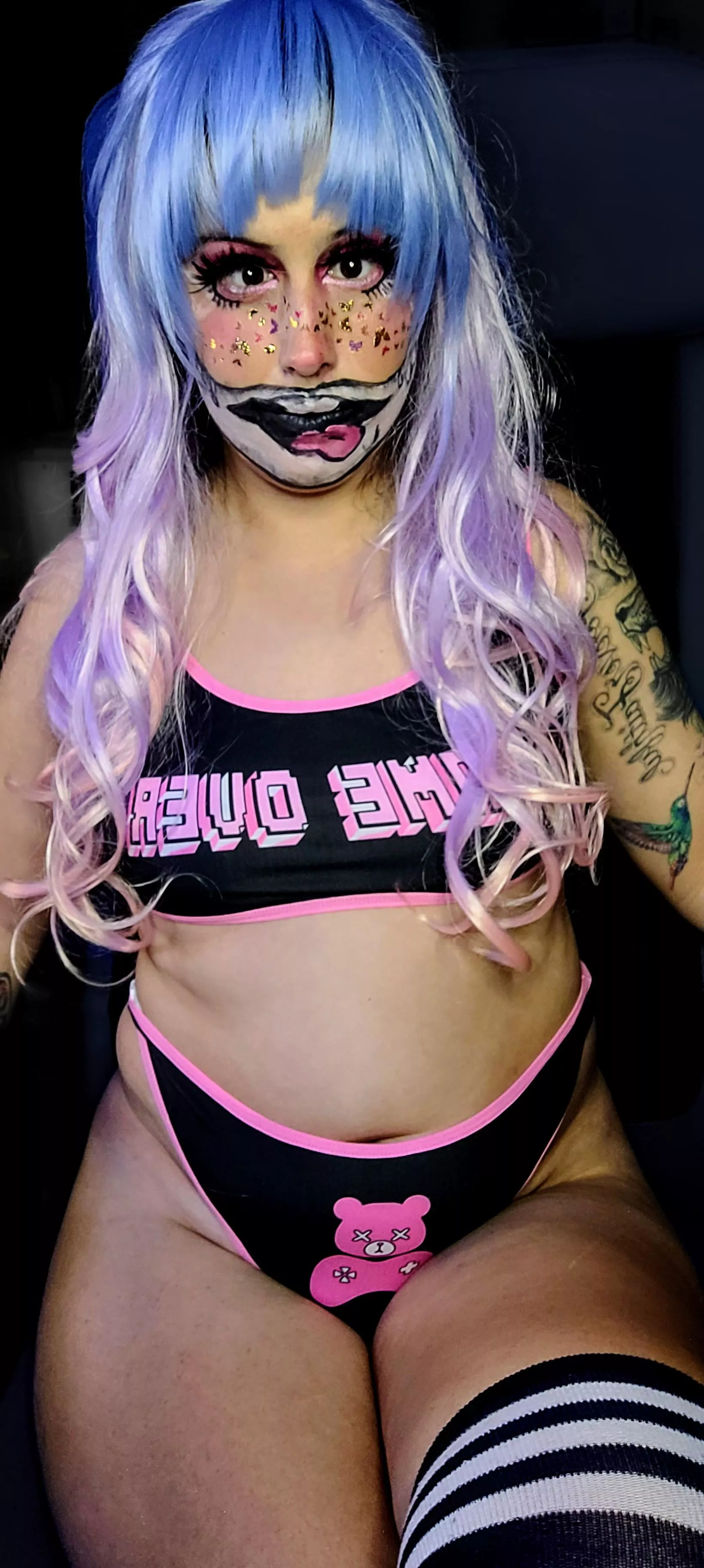 some cute little undies and thigh highs