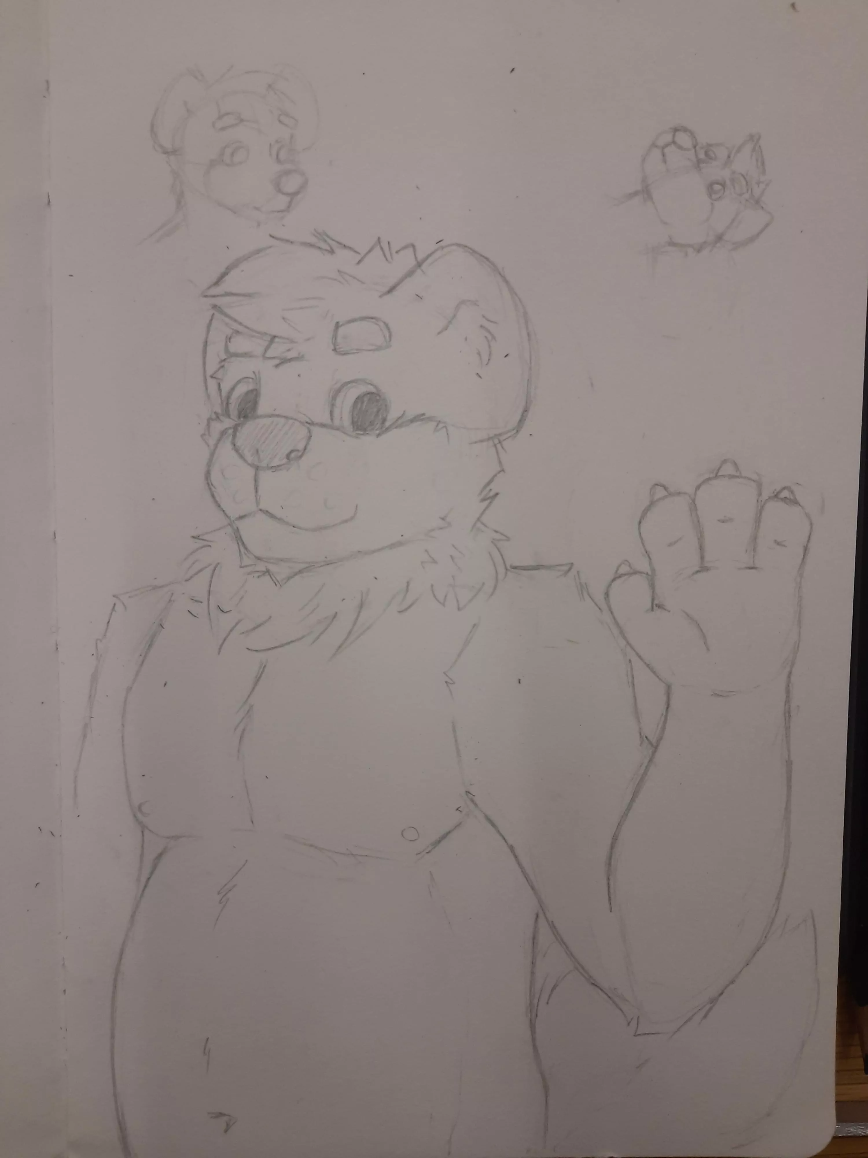 some daily sketch i did in classes today ^^