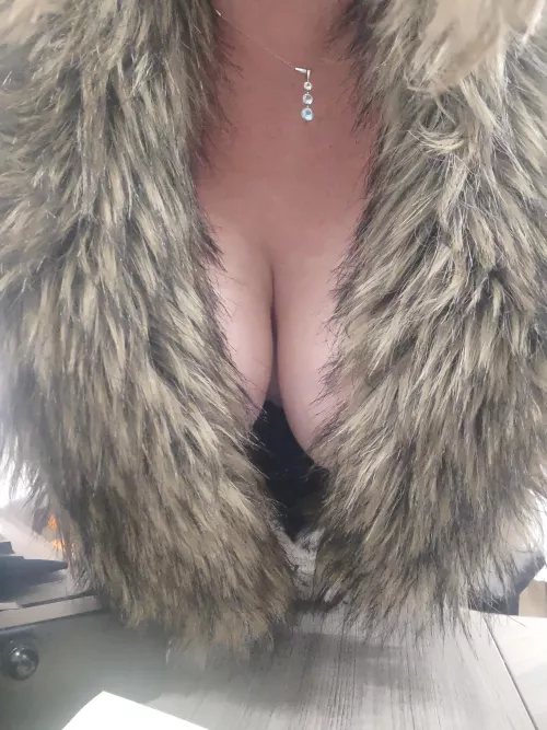 Sometimes it's the little joys in life to put a smile on your face like participating in Titty Tuesday even if you have to work. (f)