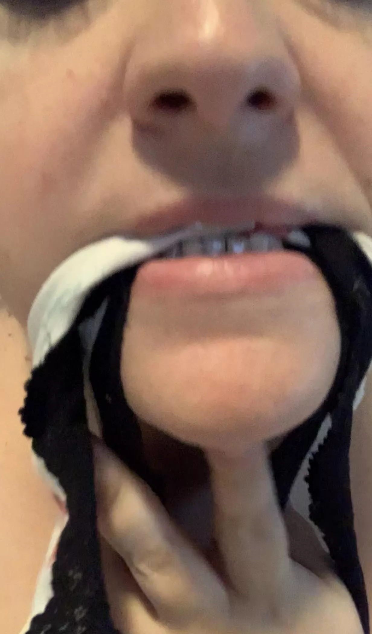 Tasting her dirty panties