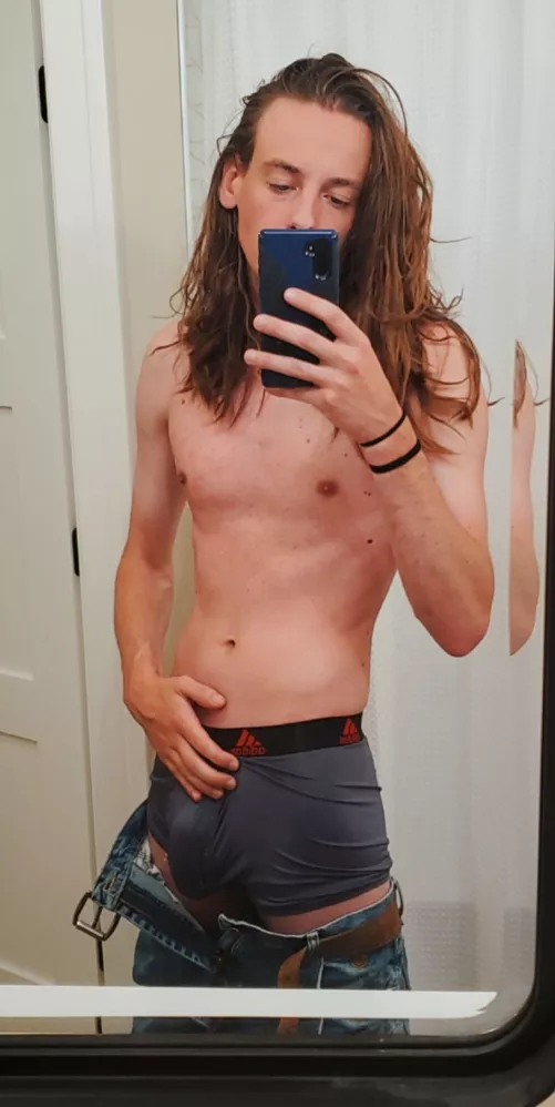 The bulge I've had all day at work has been unbearable