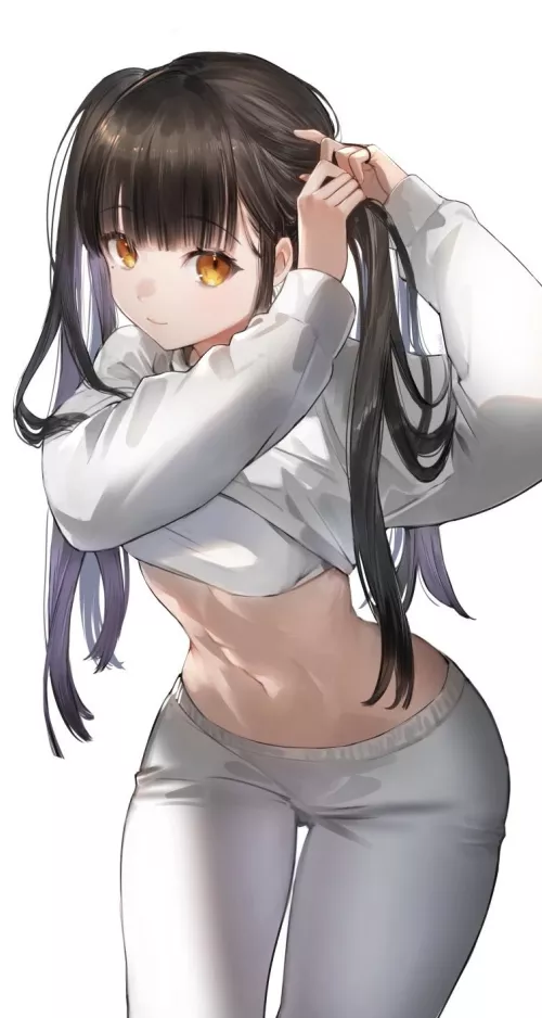 Tying her Hair [Artist's Original]