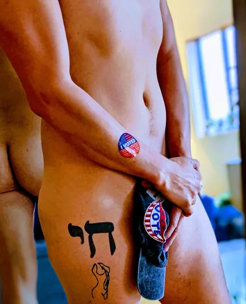 Use your forearms to vote today!