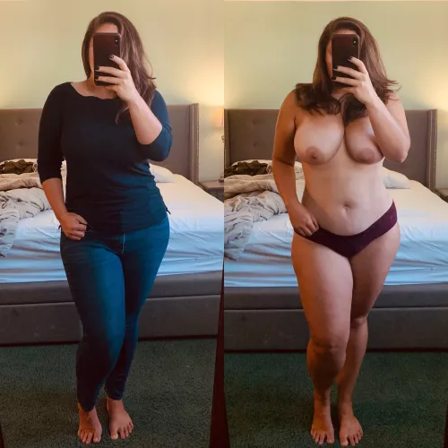 When you see my wife at the store vs what I get to see at home.