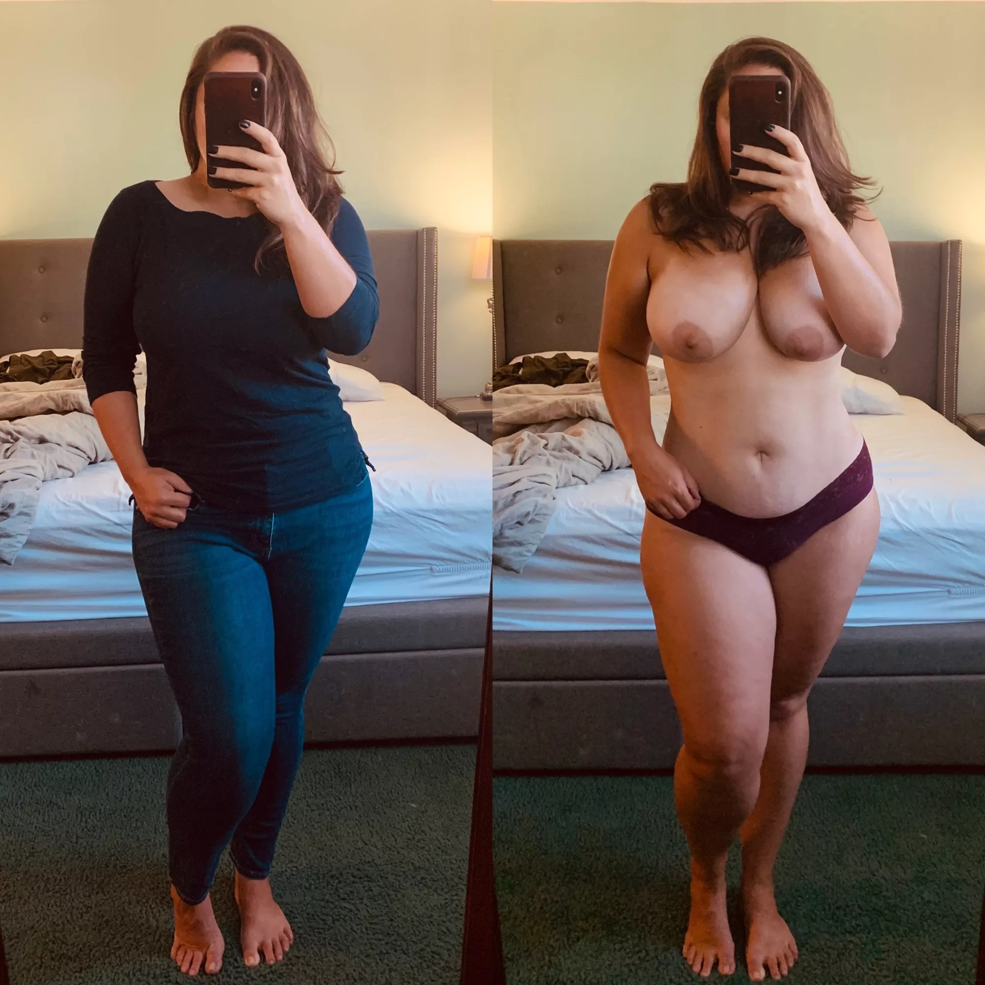 When you see my wife at the store vs what I get to see at home.