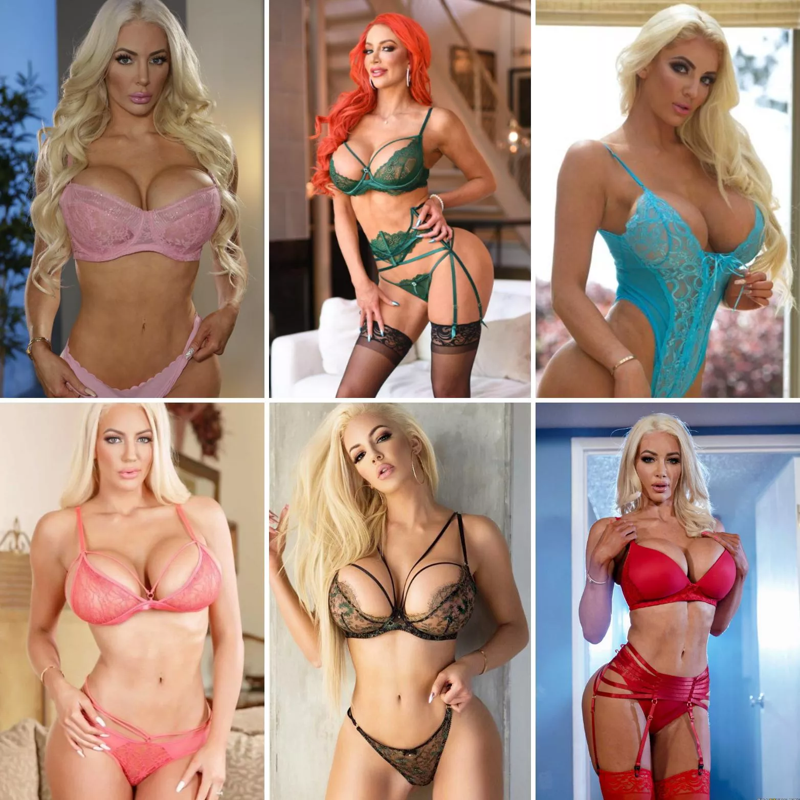 Which of these Lingerie sets looks the BEST on Nicolette Shea