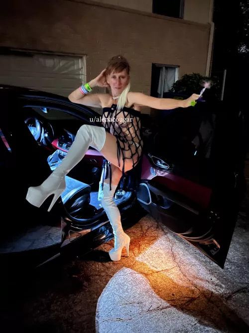 White boots for nighttime visibility