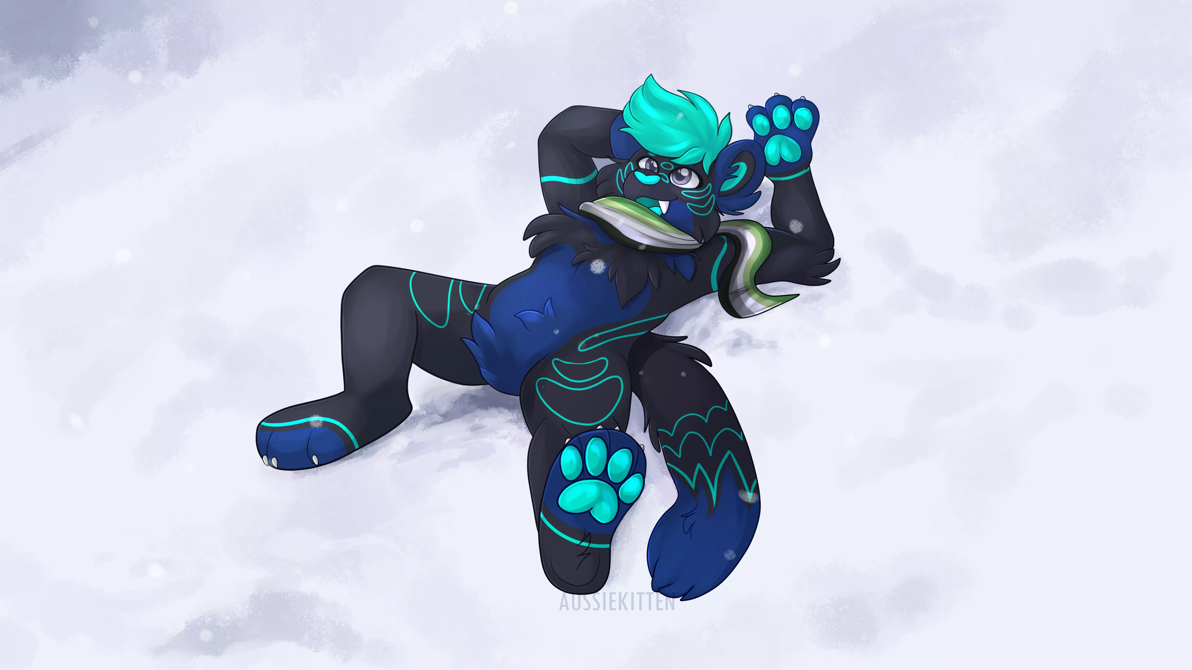 Winter Vibes! [Art by me | Commission for @SpritzySiv ]