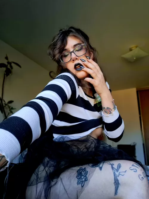 Black lipstick is my favorite